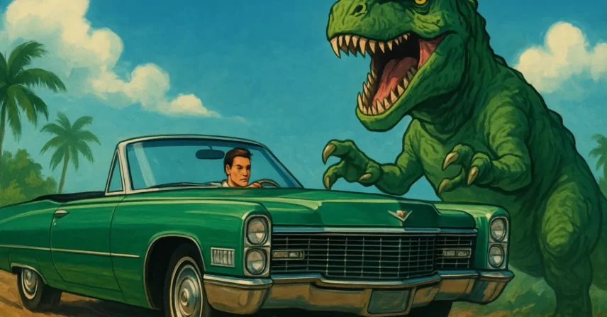 Cadillacs e Dinossauros: Aventura icônica dos anos 90 na TV!