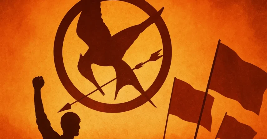 Jogos Vorazes Esperança Parte 1 Francis Lawrence propaganda rebelião