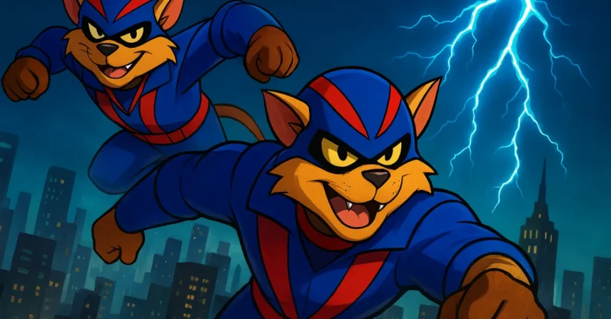 Swat Kats: Gatos pilotos e a ação eletrizante em MegaKat City