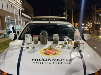 Cheiro forte de maconha leva PMDF a prisão por tráfico em Ceilândia