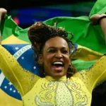 Rebeca Andrade crava maior nota do mundo no salto em 2026